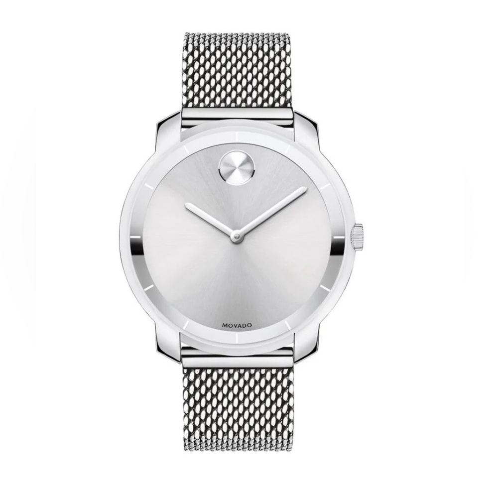 Movado Bold Stainless Steel - mesh band, 36mm